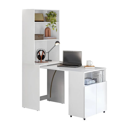 Escritorio Repisa Multifunción Duo - Línea Clara - Blanco