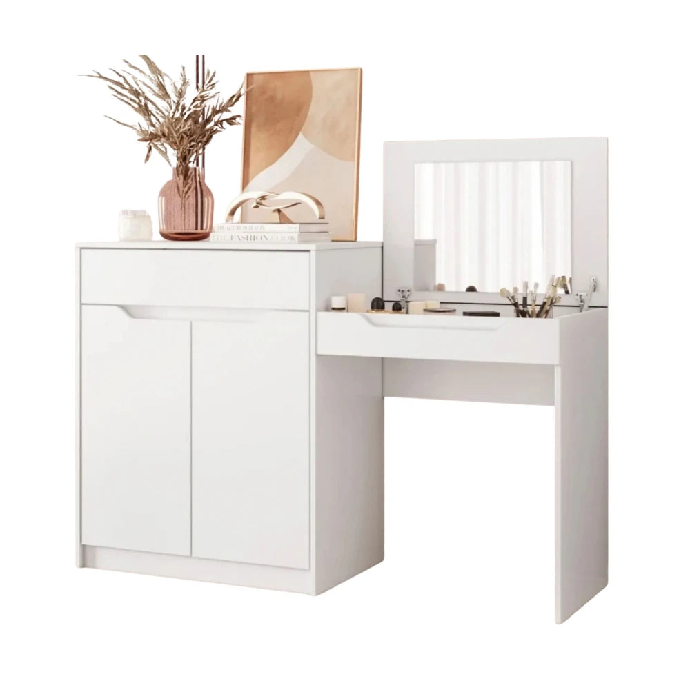 Escritorio Tocador 1 puerta 1 cajón - Trend - FIT - Blanco