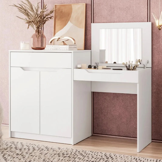 Escritorio Tocador 1 puerta 1 cajón - Trend - FIT - Blanco