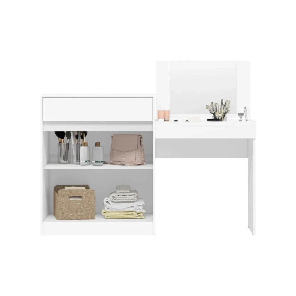 Escritorio Tocador 1 puerta 1 cajón - Trend - FIT - Blanco