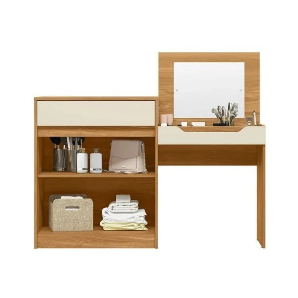 Escritorio Tocador 1 puerta 1 cajón - Trend - FIT - Marron