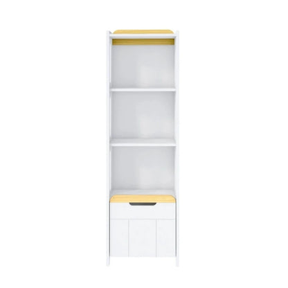 Estantería 1 Puerta 3 Estantes Infantil - Blanco