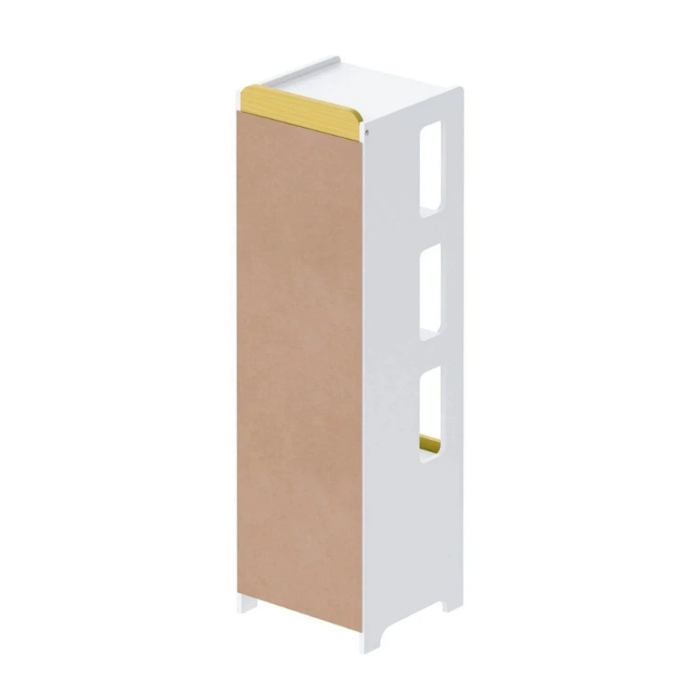 Estantería 1 Puerta 3 Estantes Infantil - Blanco