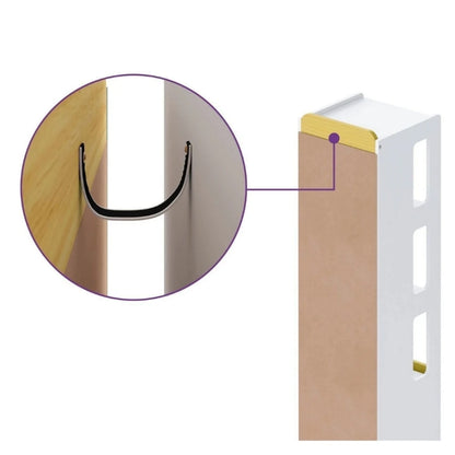 Estantería 1 Puerta 3 Estantes Infantil - Blanco
