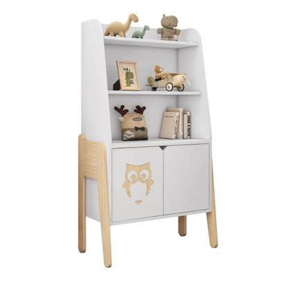 Estantería Biblioteca 2 Puertas 2 Estantes Infantil - Blanco