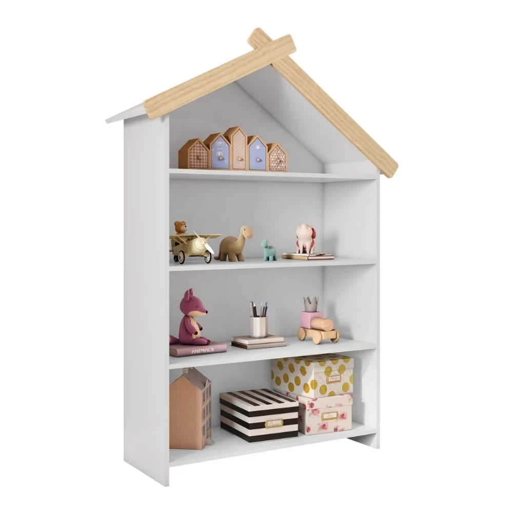 Estantería Biblioteca 4 Estantes Infantil - Blanco