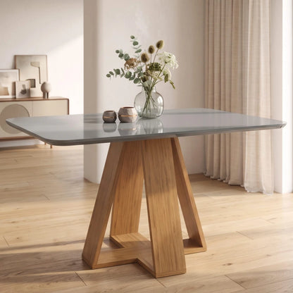Juego de Comedor 4 Sillas Gris Línea París