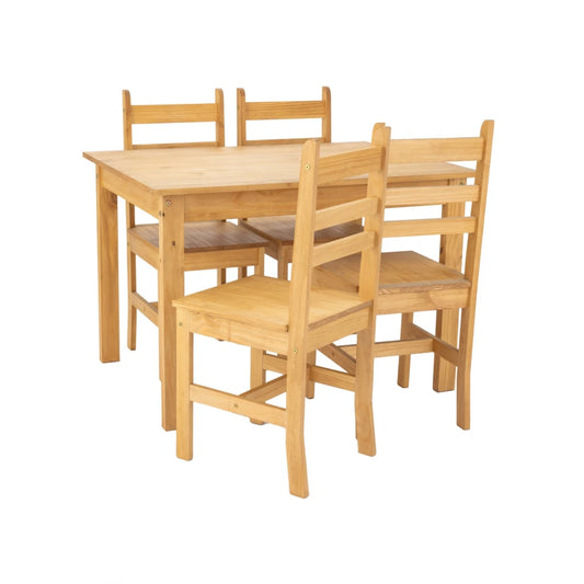 Juego de Comedor Abril Plus 4 Sillas Madera