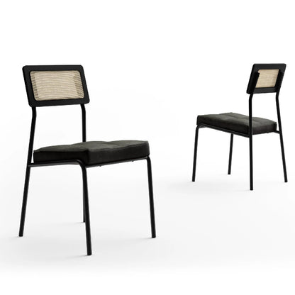Juego de comedor - Cuadrado - Atix - Negro