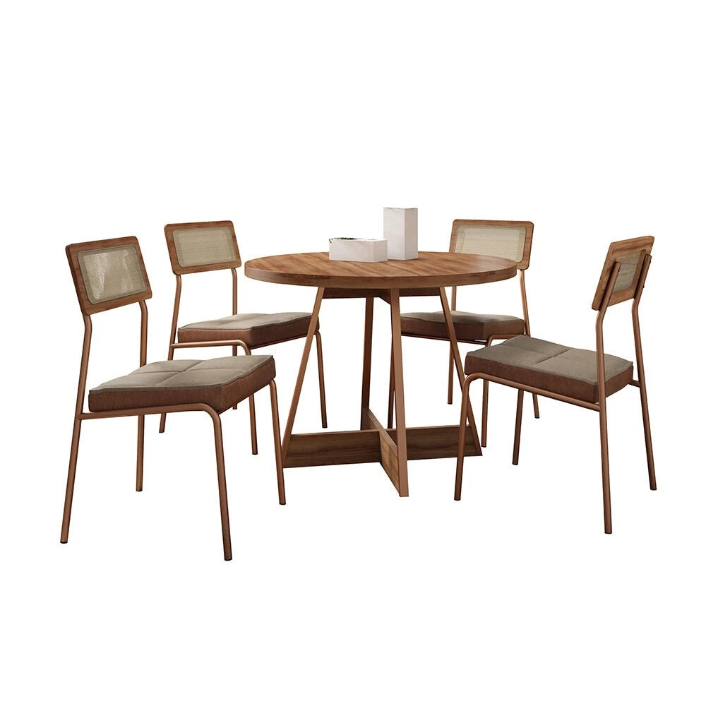 Juego de comedor - Atix - Marrón