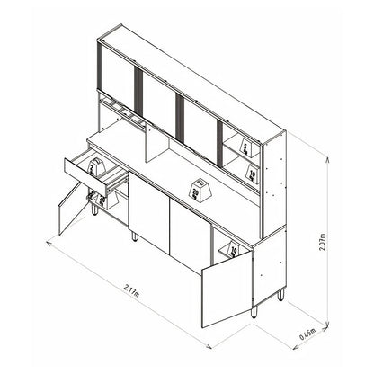 Kit mueble de cocina Austin 2.2 - Línea Haus