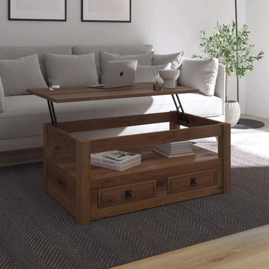 Mesa de Living Articulada - Línea Monterrey - Nogal
