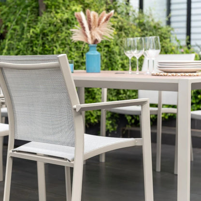 Mesa De Aluminio Para Jardín - Urbanite - 160x90 - Beige