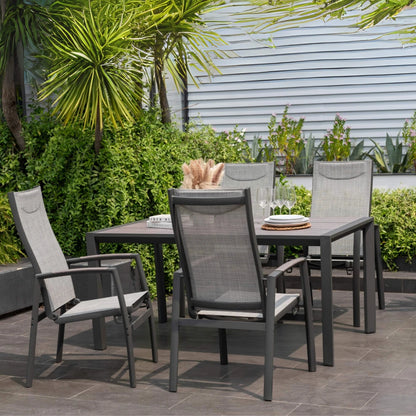 Mesa De Aluminio Para Jardín - Urbanite - 160x90 - Gris