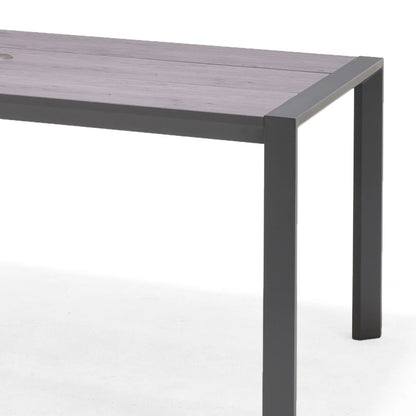 Mesa De Aluminio Para Jardín - Urbanite - 160x90 - Gris