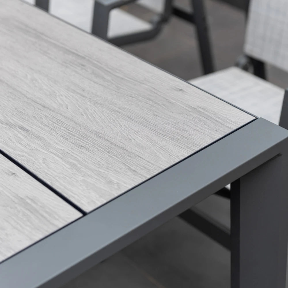 Mesa De Aluminio Para Jardín - Urbanite - 160x90 - Gris