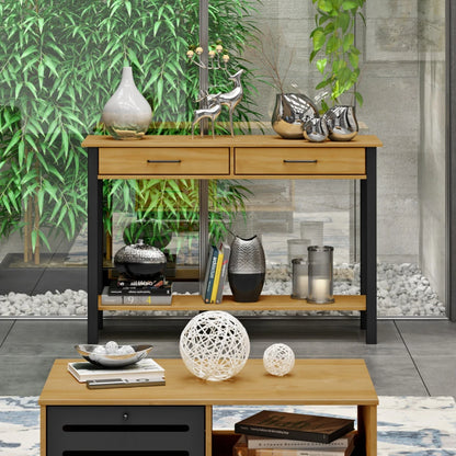 Mesa de arrime 2 cajones - Linea Loft