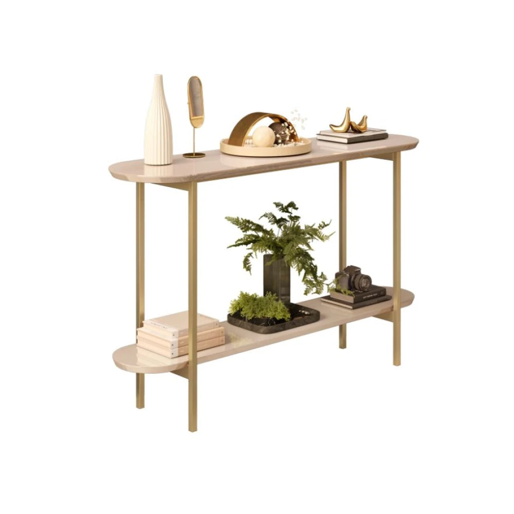 Mesa de arrime en MDF y Metal - Charlote Gris