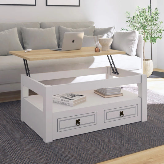 Mesa de Living Articulada - Línea Monterrey - Blanco