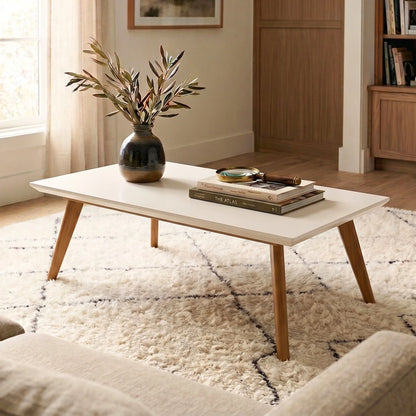 Mesa de Centro Classic -Rectangular - Línea Nevada - Blanco