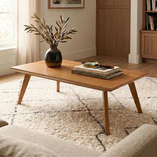 Mesa de Centro Classic -Rectangular - Línea Nevada - Natural