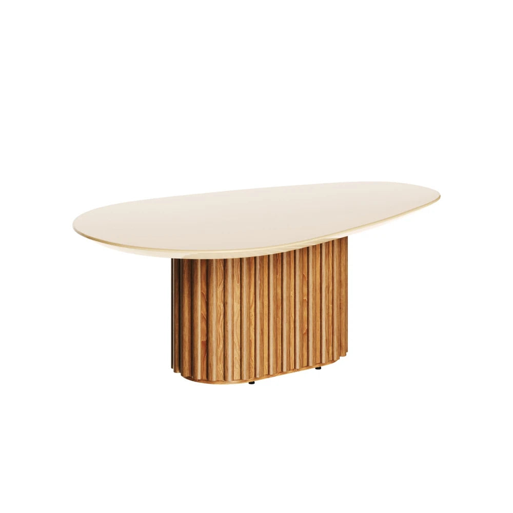 Mesa de centro Oval Small - Blanco