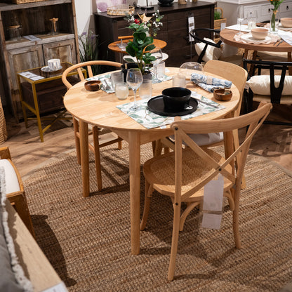 Mesa de comedor Extensible - Madera maciza 100 a 130 cm - Línea Serena