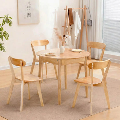 Mesa de comedor Extensible - Madera maciza 100 a 130 cm