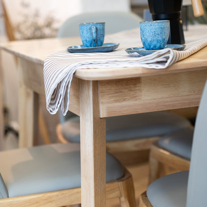 Mesa de comedor Extensible - Madera maciza 120 a 150 cm Elan - Línea Serena