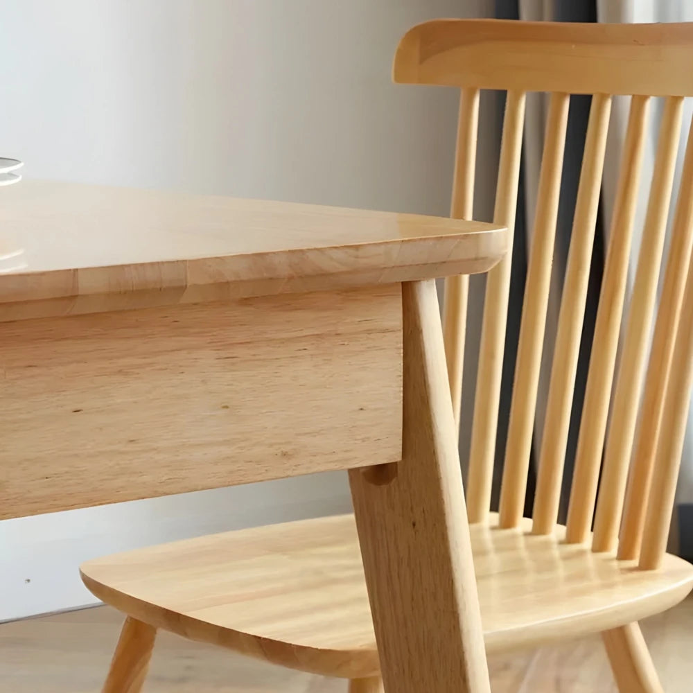 Mesa de comedor Extensible - Madera maciza 120 a 150 cm Elan - Línea Serena