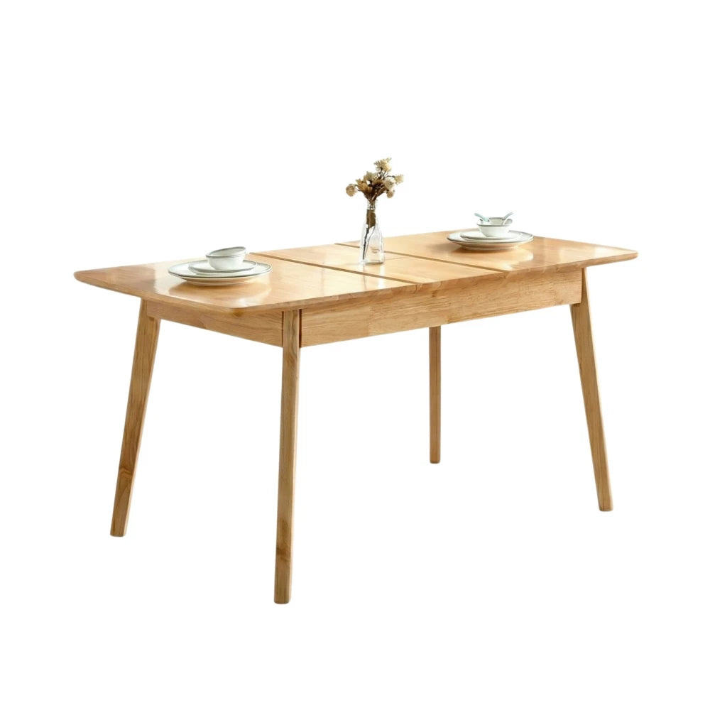 Mesa de comedor Extensible - Madera maciza 120 a 150 cm Elan - Línea Serena