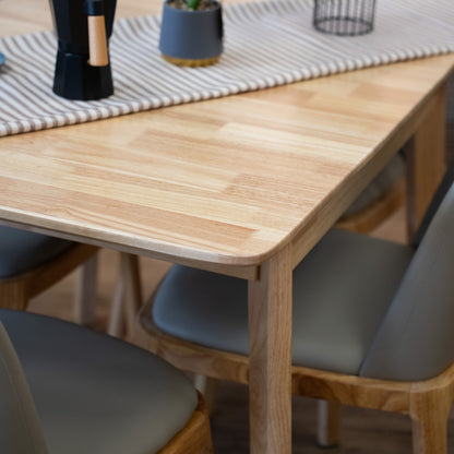 Mesa de comedor Extensible - Madera maciza 90 a 120 cm Elan - Línea Serena