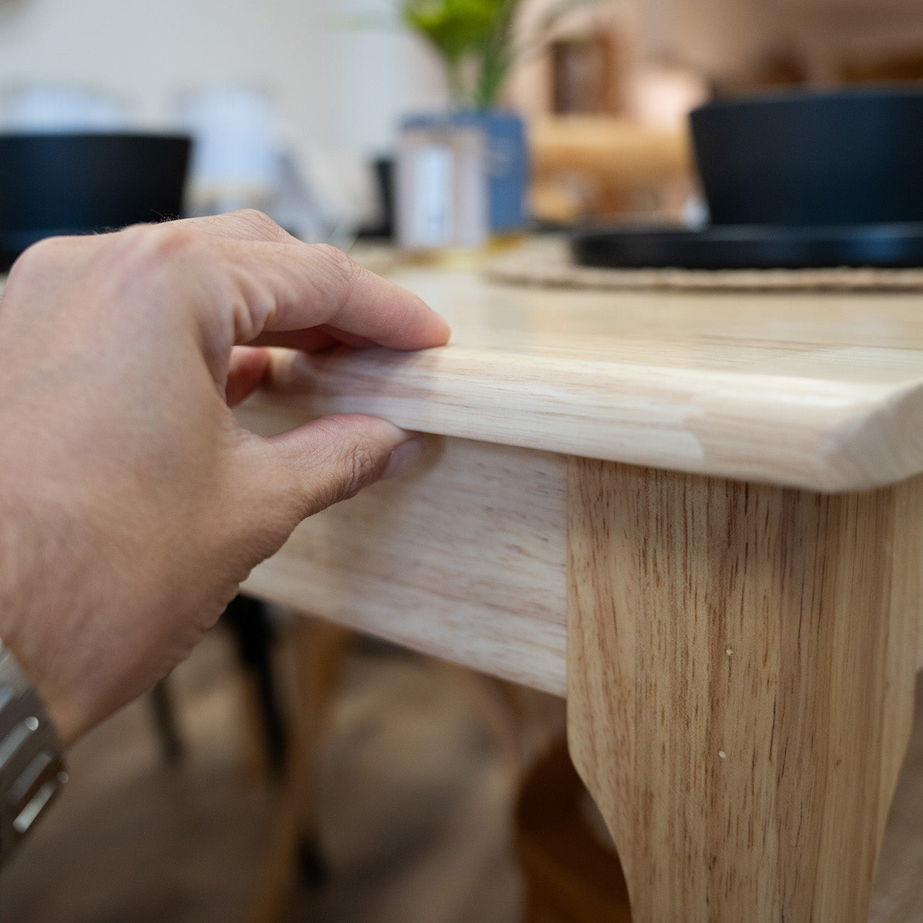 Mesa de comedor - Madera maciza 120 cm Bolonia - Línea Serena