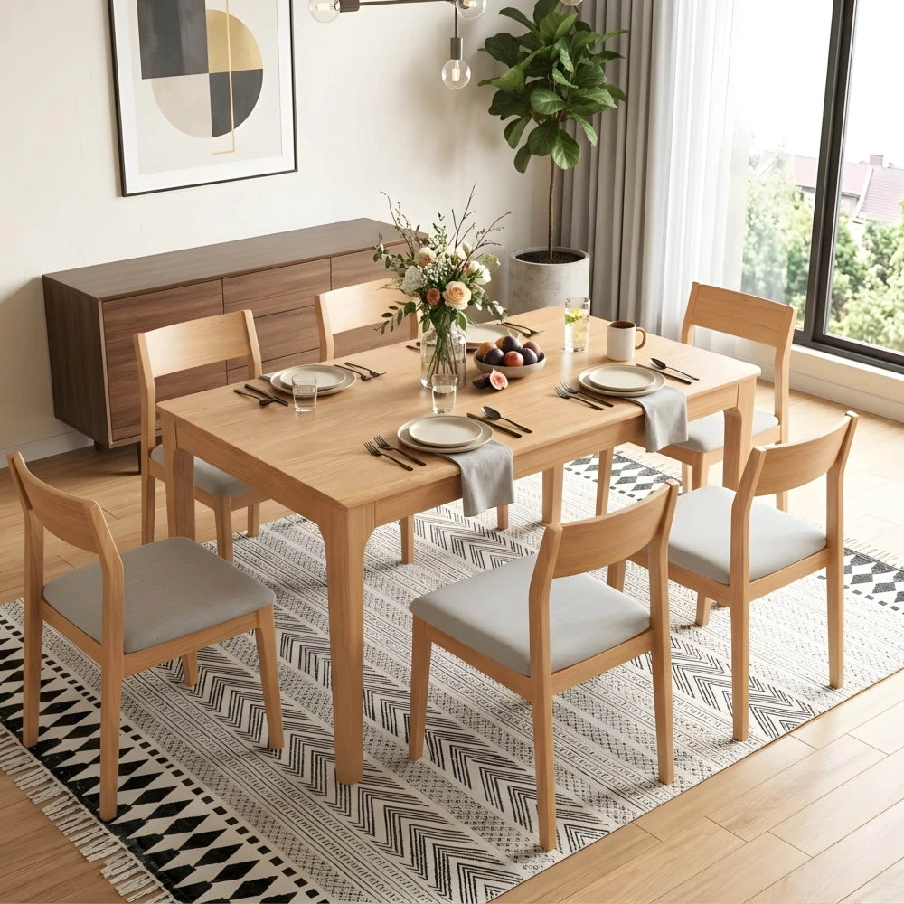 Mesa de comedor - Madera maciza 120 cm Bolonia - Línea Serena