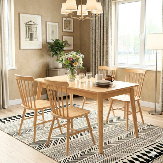 Mesa de comedor - Madera maciza 140 cm Oslo - Línea Serena