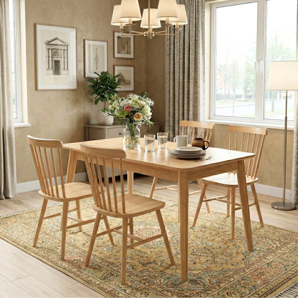 Mesa de comedor - Madera maciza 120 cm Oslo - Línea Serena