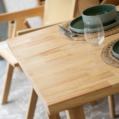 Mesa de comedor Madera Maciza Toronto 140 cm - Línea Serena
