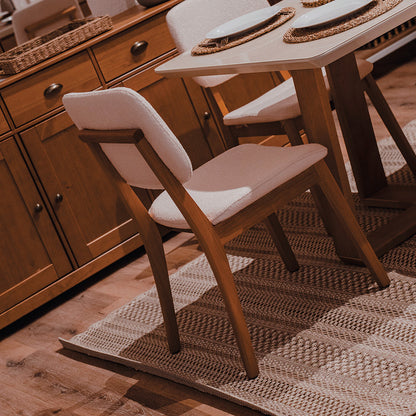 Silla de Comedor - Línea Nevada - Bouclé/Natural