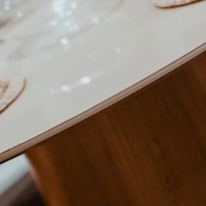 Mesa de Comedor Ana - Redonda - Línea Nevada - Blanco