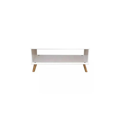 Mesa De Living Madera Maciza - Línea Berlín - Blanco