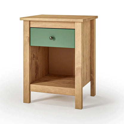 Mesa de Luz 1 Cajón 1 Nicho - Línea Maden - Verde