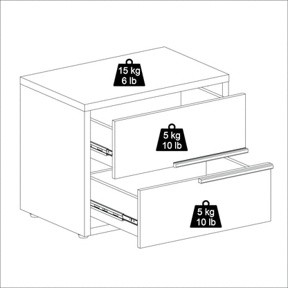 Mesa de Luz 2 cajones - Concept - Text