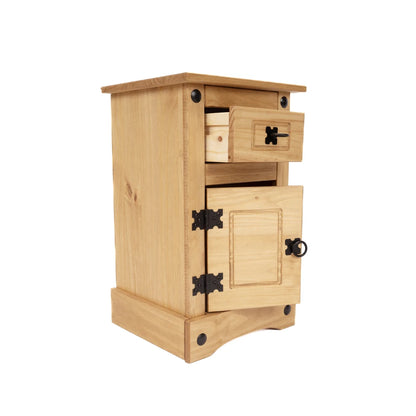 Mesa de luz 1 puerta 1 cajón - Eco - Línea Monterrey - Natural