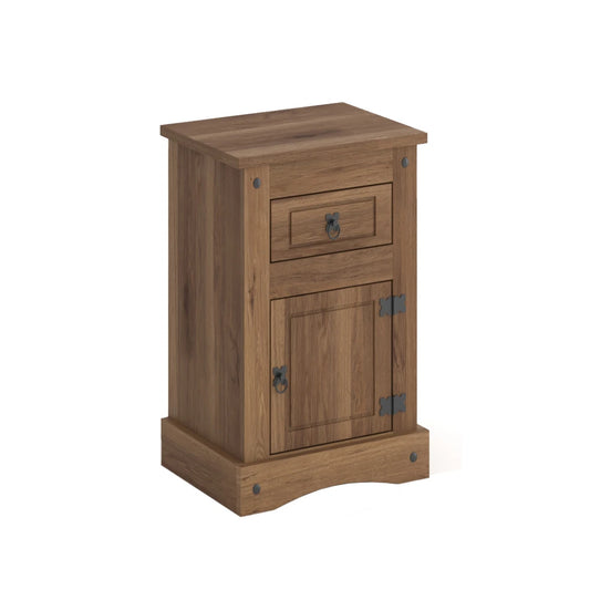 Mesa de luz 1 puerta 1 cajón - Eco - Línea Monterrey - Nogal