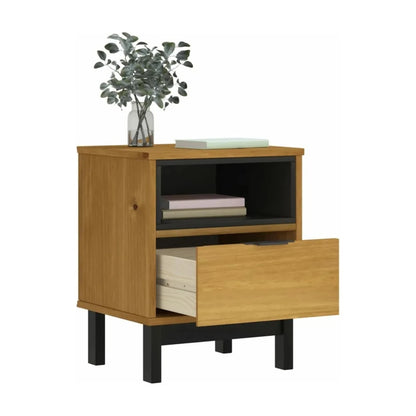 Mesa De Luz Madera 1 Cajon Línea Denver