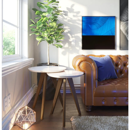 Mesa Lateral Conjunto - Línea Nevada - Blanco