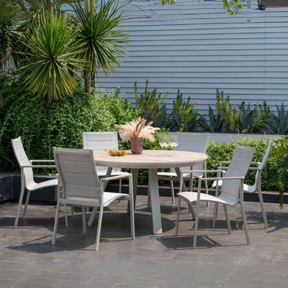 Mesa redonda de Patio Diámetro 141cm - Urbanite - Beige