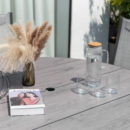 Mesa redonda de Patio Diámetro 119cm - Urbanite - Gris