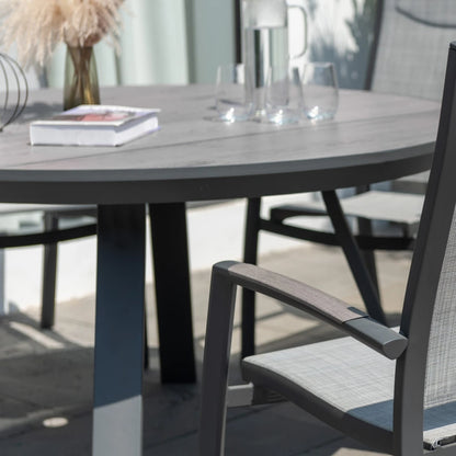 Mesa redonda de Patio Diámetro 119cm - Urbanite - Gris