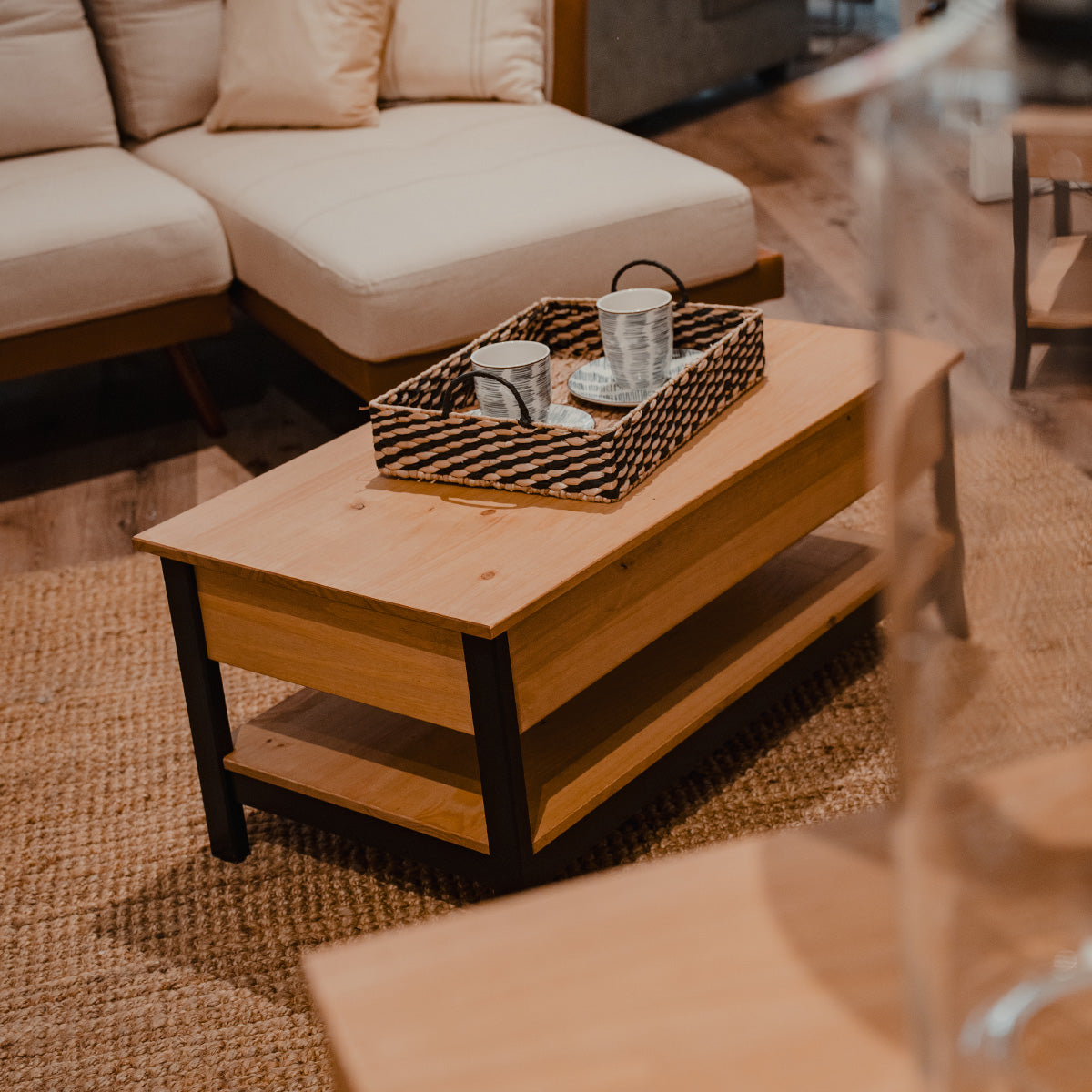 KIT Mesa De Living + Rack de TV Línea Denver